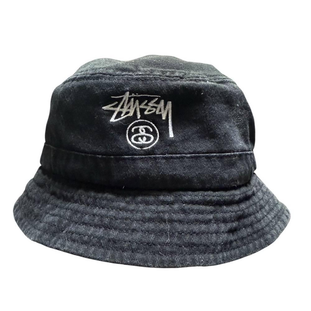 Stussy Black Streetwear Bucket Hat
